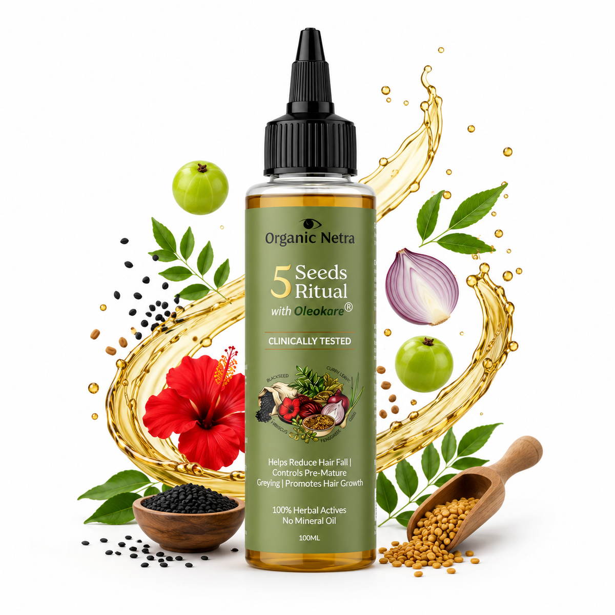 5 Seeds Ritual Hair Oil with OleoKare