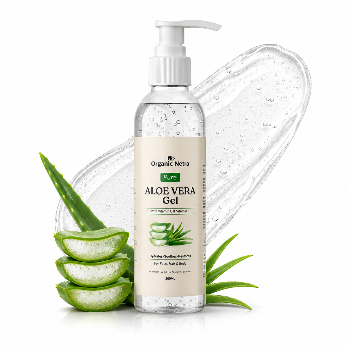 Aloe Vera Gel Pump Bottle